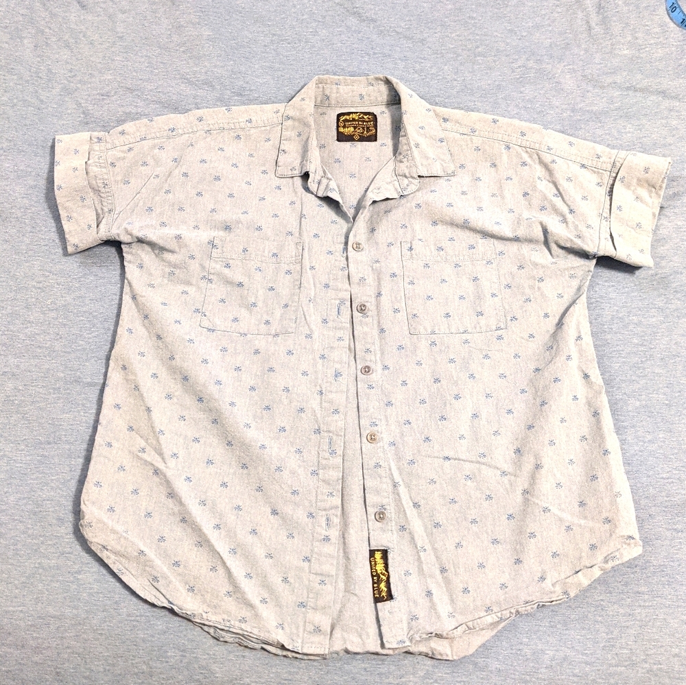 United By Blue Bee denim casual short button up M